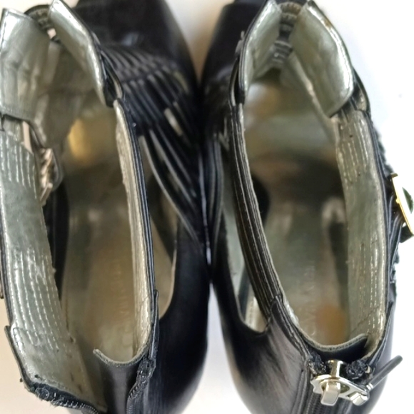 Calvin Klein Danica Black Leather Women's Heels Shoes Size 7M - Picture 9 of 15